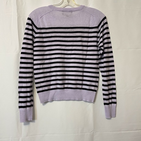 Premise Mauve and Black Striped Women's Sweater - Picture 6 of 9